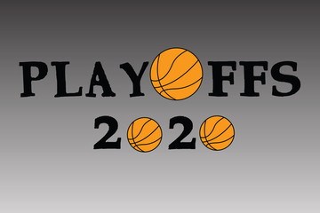 Playoffs 2020 written on a grey background