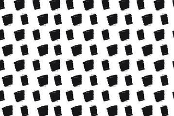 Black brush stroke dot pattern. Brush stroke abstract pattern. 