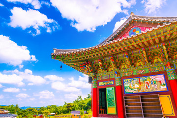Obraz premium Wangsansa temple in the spring At Pocheon, South Korea. 2020 jun,14