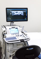 Ultrasound machine and transducers in an medical examination