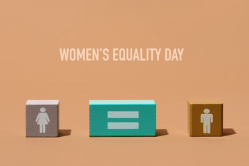 toy blocks and text womens equality day
