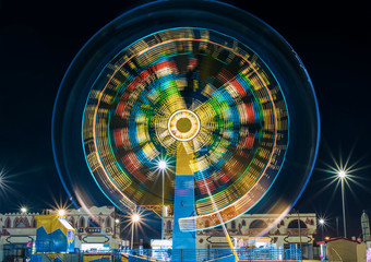 ferris wheel at night