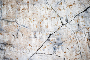 Slab of Kolmord marble with Latin inscriptions