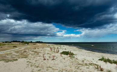 A storm is approaching the east coast of the island of Öland