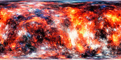 Fiery planet 360 degree panorama map © sakkmesterke