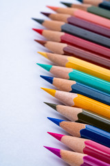closeup color pencil, back to school concept
