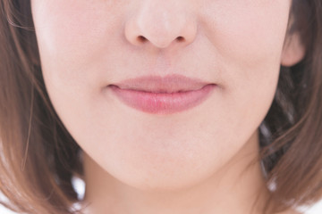 Obraz premium 女性の口元