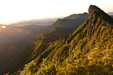 瓶ヶ森と石鎚山の夏