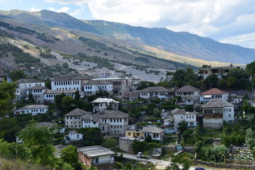 Fototapeta na wymiar Gjirokastra Albania krajobraz
