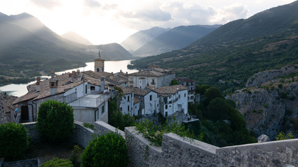 Panoramic view in Barrea village, province of L'Aquila in the Abruzzo Italy.
- 372699988