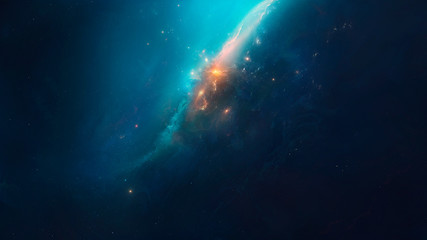 Nebula on a background of outer space	