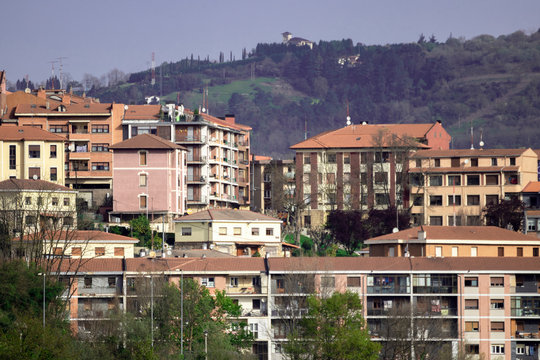 panoramic view of the city
 of basauri