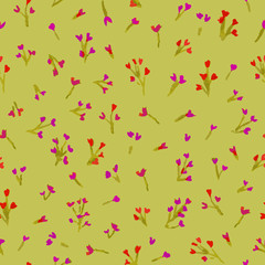Breath of Spring purple floral pattern