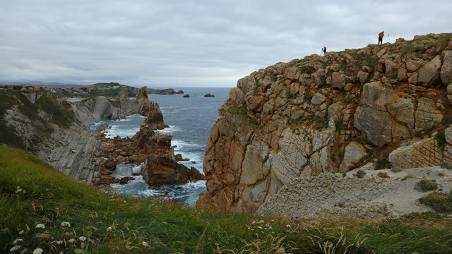 Urros de Liencres en la Costa quebrada, Cantabria