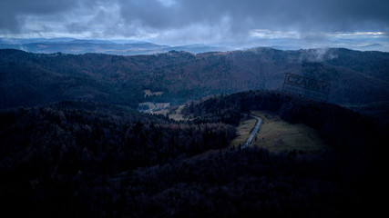 Zdjęcie z drona, Polska, Kocierz © Marcin