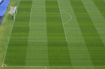 imagem interna de um campo de futebol profisional. Campeonato europeu de futebol.  © Luciano Ribeiro