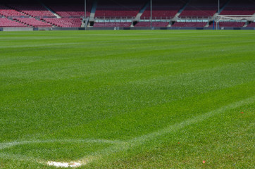 imagem interna de um campo de futebol profisional. Campeonato europeu de futebol. 