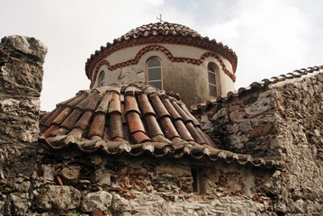 Old byzantine church in Laconia region, southern Greece.