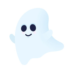 Cute little ghost halloween character