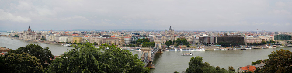 Panoramic view of the city of Budapest