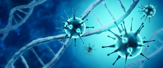 New covid-19 conoravirus outbreak. 3D illustration