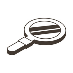 magnifying glass line style icon
