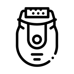 epilator device icon vector. epilator device sign. isolated contour symbol illustration