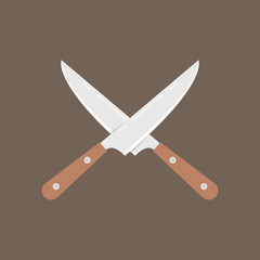 Knife cartoon vector. knife logo design.