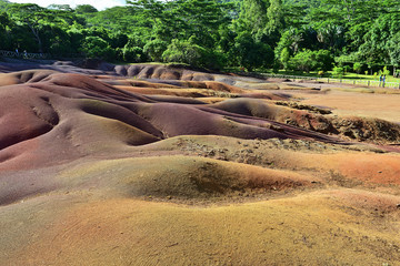 Seven colored land. Mauritius