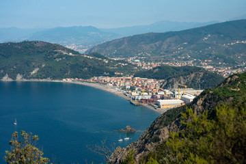 Fototapeta na wymiar Trekking Day, from Riva Trigoso to Moneglia, Liguria, Italy