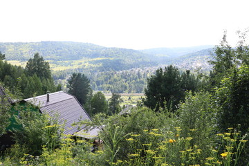 solar panels in the mountains