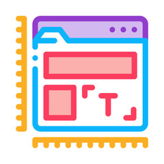 creature and design web site icon vector. creature and design web site sign. color symbol illustration