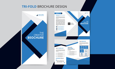 trifold business brochure design