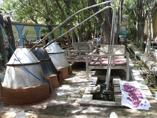 Rosenwasserproduktion in der Stadt Kashan