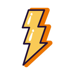 power ray slang line and fill style icon