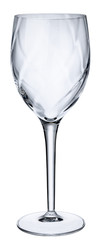 Empty wine glass isolated on white background