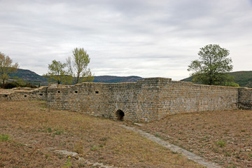 Fototapeta premium Roman remains at Alba-la-Romaine, France