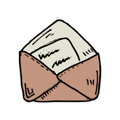 Envelope Hand Drawn Icon