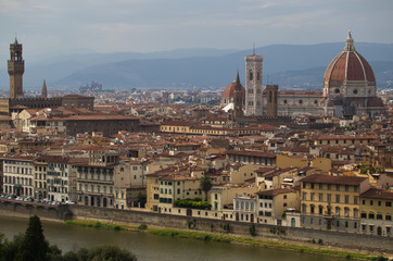 Fototapeta premium View of Florence from Piazzale Michelangelo