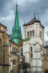 Fototapeta na wymiar St. Pierre Cathedral, Geneva, Swizerland