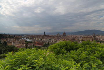 Fototapeta na wymiar View of Florence from Piazzale Michelangelo