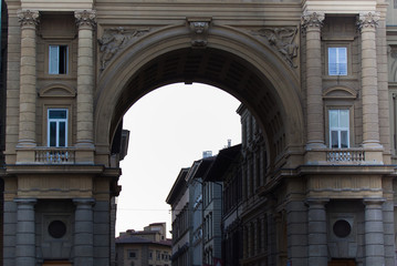View of ancient palace in Florence