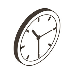 time clock line style icon