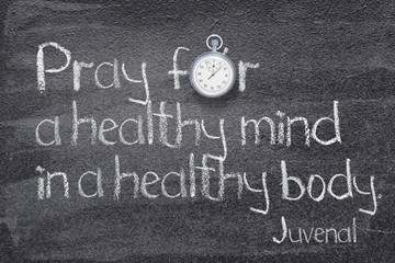 Fototapeta premium healthy mind Juvenal watch