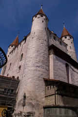 Switzerland - medieval castle over the city of Thun