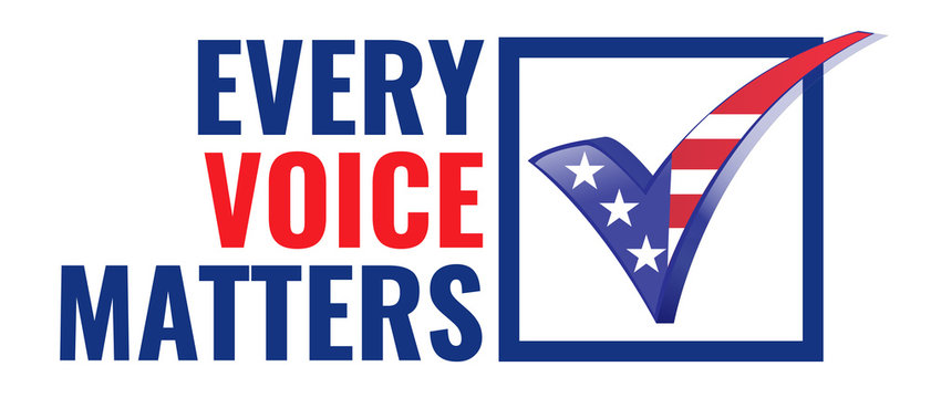 Every Voice Matters Symbol For Presidential Election In USA 2020