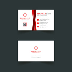 Double-sided creative business card template.Modern business card template. Flat design vector abstract creative - Vector