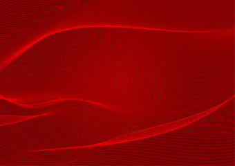 Abstract wavy red lines (guilloche pattern) useful for certificate, promissory note,  diploma, official documents. Maroon Blank horizontal template for hi tech technology