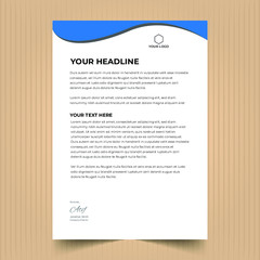 Modern Creative & Clean Corporate Business style letterhead design template for company project.Corporate Business Professional letterhead design template.Ready for abstract,identity,elegant,vector, 