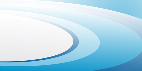 Obraz premium Paper layer circle blue abstract background. Curves and lines use for banner, cover, poster, wallpaper, design with space for text. 